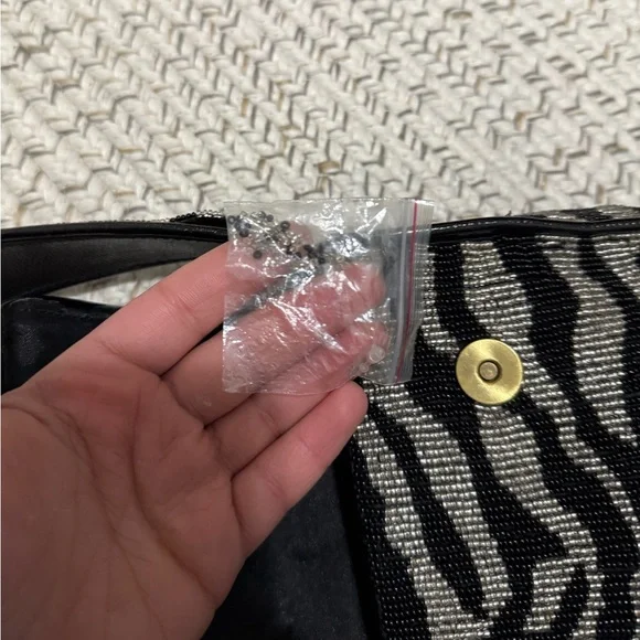 Staud Tommy Beaded Zebra Shoulder Bag - Picture 16 of 16